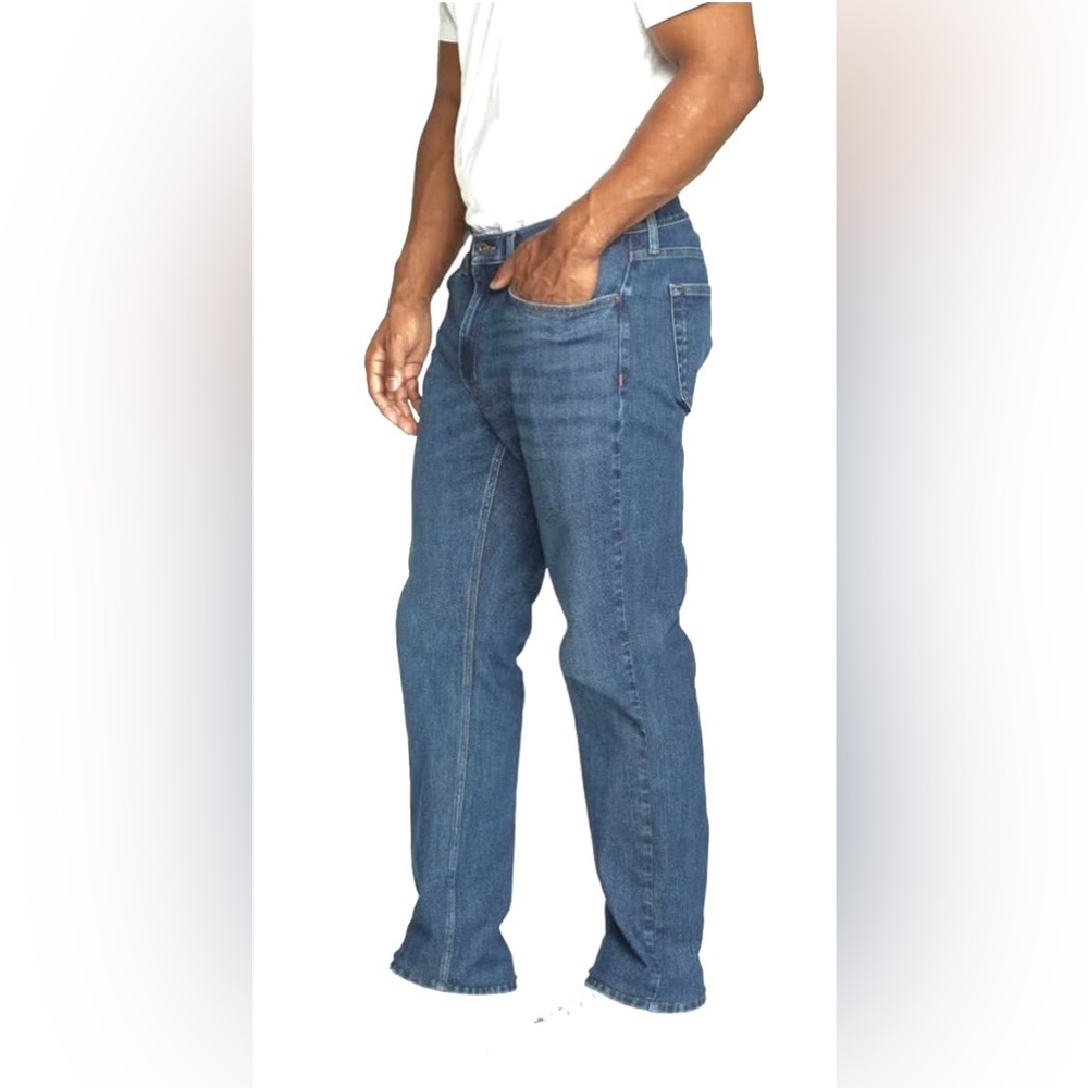 Eddie Bauer Men’s Blue Denim Jean 32x34 Regular Straight Fit Medium Wash NEW NWT